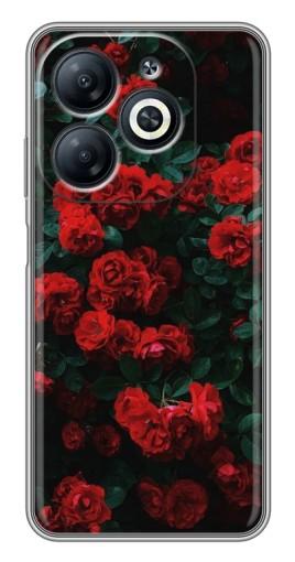 Силиконовый чехол с изображением "Красные розы" для Infinix Smart 8