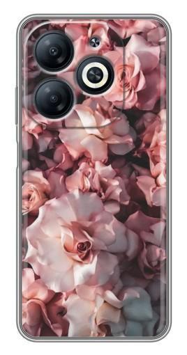 Чехол с печатью "Куст роз" для Infinix Smart 8