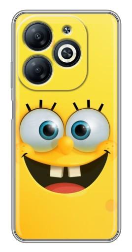 Чехол с картинкой "Квадратный Губка Боб" для Infinix Smart 8