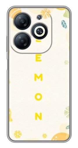 Силиконовый чехол с изображением "Lemon" для Infinix Smart 8