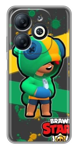 Силиконовый чехол с изображением "Leon Brawl Stars" для Infinix Smart 8