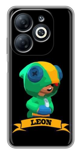 Силиконовый чехол с изображением "LEON" для Infinix Smart 8