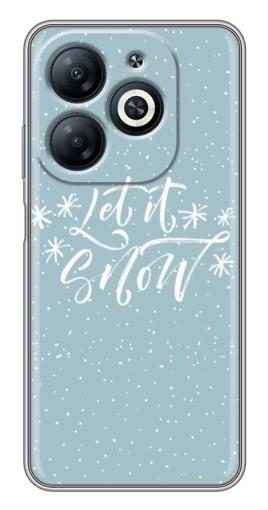 Чехол с принтом "Let it Snow" для Infinix Smart 8