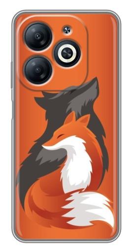 Чехол с печатью "Лиса ART" для Infinix Smart 8
