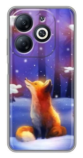 Чехол с печатью "Лисичка в лесу" для Infinix Smart 8
