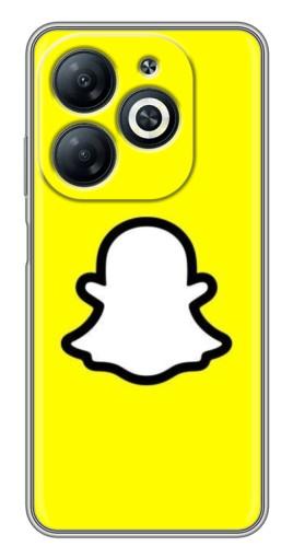 Силиконовый чехол с изображением "Лого Snapchat" для Infinix Smart 8