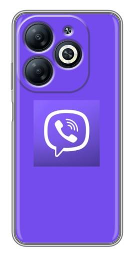 Силиконовый чехол с изображением "Лого Viber" для Infinix Smart 8