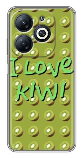Силиконовый чехол с изображением "Love Kiwi" для Infinix Smart 8