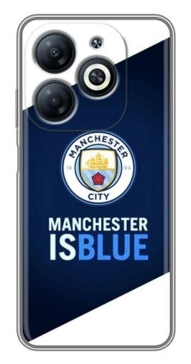 Силиконовый чехол с изображением "Manchester is Blue" для Infinix Smart 8