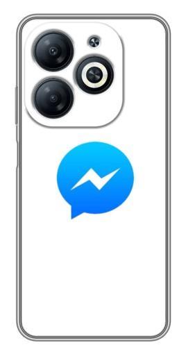 Чехол с печатью "messenger logo" для Infinix Smart 8