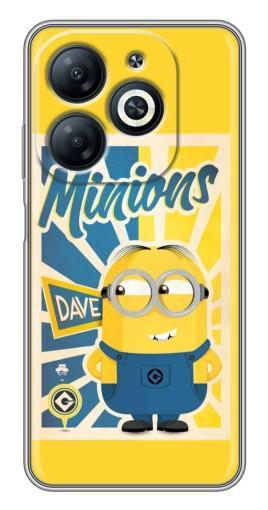 Силиконовый чехол с изображением "Minions" для Infinix Smart 8