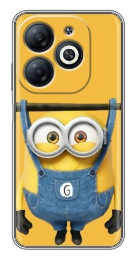 Чехол с картинкой "Миньон повис" для Infinix Smart 8