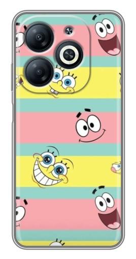 Чехол с картинкой "Мордашки" для Infinix Smart 8