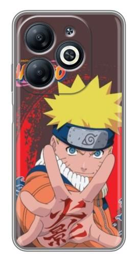 Силиконовый чехол с изображением "Naruto атакует" для Infinix Smart 8