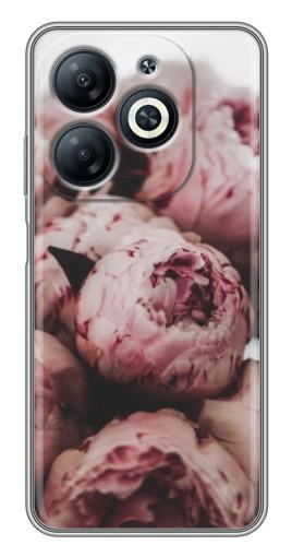 Чехол с картинкой "Нежные пионы" для Infinix Smart 8