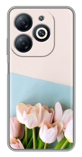 Чехол с картинкой "Нежные тюльпаны" для Infinix Smart 8