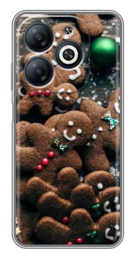 Силиконовый чехол с изображением "Новогодние человечки" для Infinix Smart 8