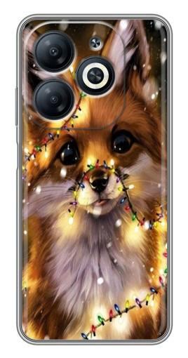 Чехол с принтом "Новогодний лесенок" для Infinix Smart 8