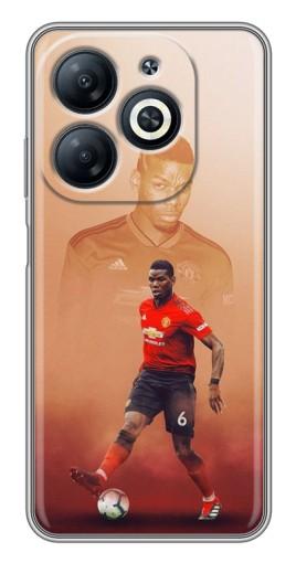 Чехол с принтом "Pogba с Манчестера" для Infinix Smart 8