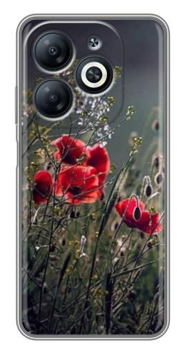 Чехол с печатью "Поле цветов" для Infinix Smart 8
