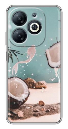 Чехол с принтом "Половинки кокоса" для Infinix Smart 8
