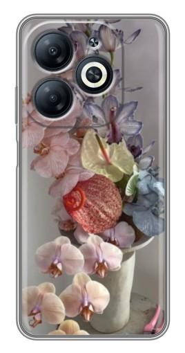 Силиконовый чехол с изображением "Разноцветные орхидеи" для Infinix Smart 8