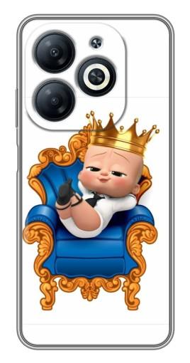 Силиконовый чехол с изображением "Ребенок Король" для Infinix Smart 8