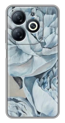 Чехол с печатью "Рисунок пионы" для Infinix Smart 8