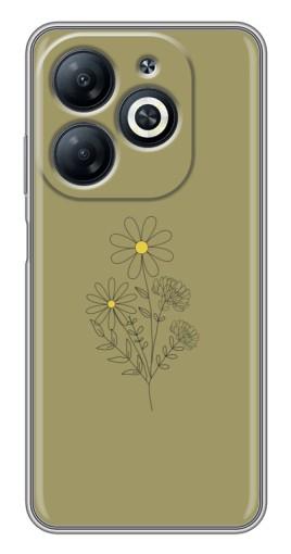 Чехол с печатью "Рисунок ромашка" для Infinix Smart 8