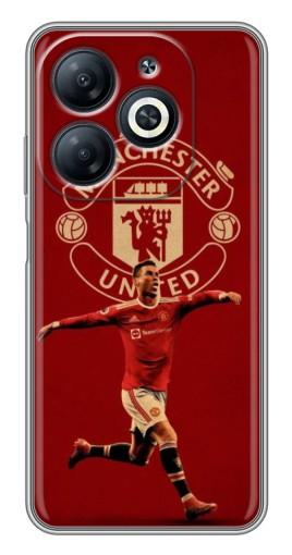 Силиконовый чехол с изображением "Ronaldo в МЮ" для Infinix Smart 8
