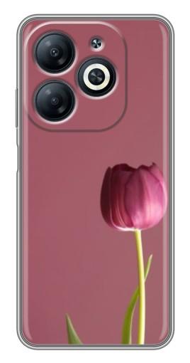 Чехол с печатью "Розовый тюльпан" для Infinix Smart 8