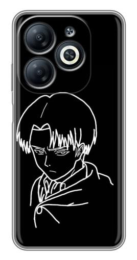 Чехол с принтом "Силуэт Леви" для Infinix Smart 8