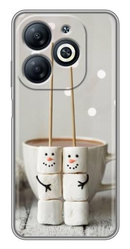 Чехол с печатью "Снеговики из зефира" для Infinix Smart 8