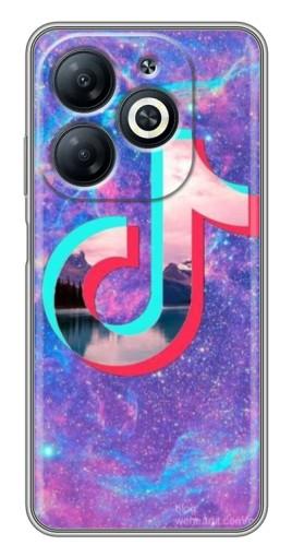 Чехол с печатью "ТикТок мраморный" для Infinix Smart 8