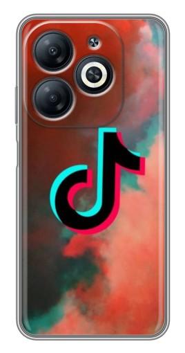 Силиконовый чехол с изображением "ТикТок в тучах" для Infinix Smart 8