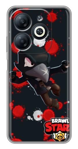 Силиконовый чехол с изображением "Ворон Бравл Старс" для Infinix Smart 8