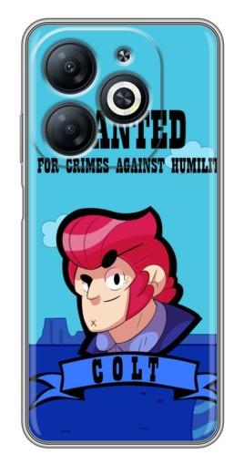 Чехол с принтом "WANTED COLT" для Infinix Smart 8