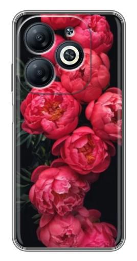 Чехол с картинкой "Яркие пионы" для Infinix Smart 8