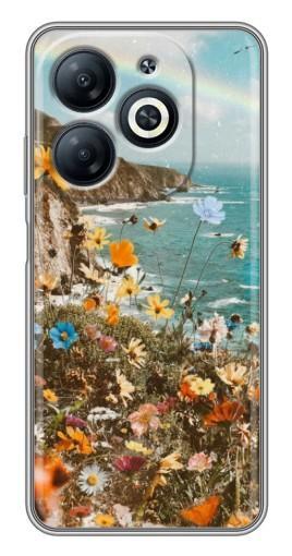 Чехол с печатью "Яркие полевые цветы" для Infinix Smart 8