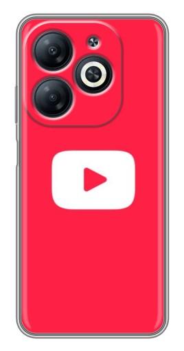 Чехол с картинкой "YouTube Кнопка" для Infinix Smart 8