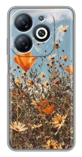 Силиконовый чехол с изображением "Желтые цветы" для Infinix Smart 8