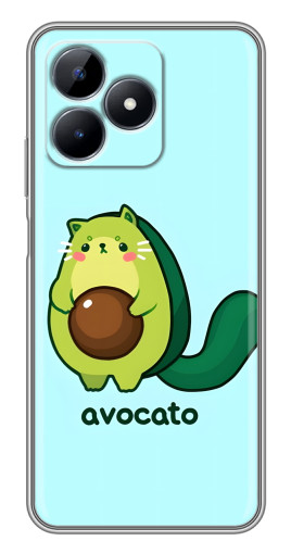 Силиконовый чехол с изображением "Avocato" для Realme C51