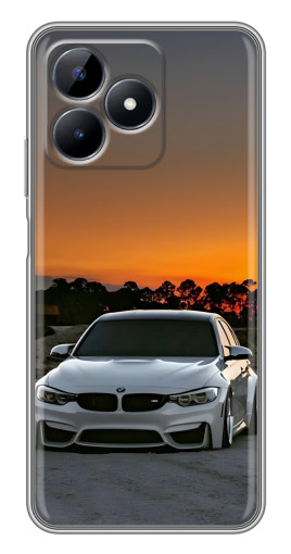 Чехол с принтом "BMW белая" для Realme C51