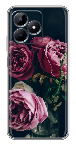Силиконовый чехол с изображением "Букет роз" для Realme C51