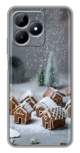 Чехол с картинкой "Домики из пряников" для Realme C51
