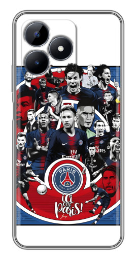 Чехол с печатью "Команда PSG" для Realme C51