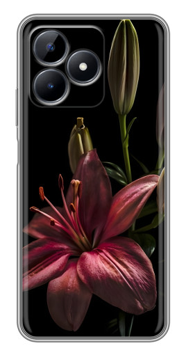 Чехол с картинкой "Красная лилия " для Realme C51