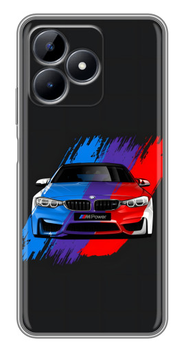 Чехол с картинкой "Красочный BMW" для Realme C51