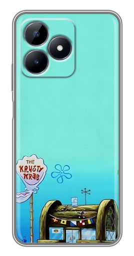 Силиконовый чехол с изображением "Krusty Krab" для Realme C51