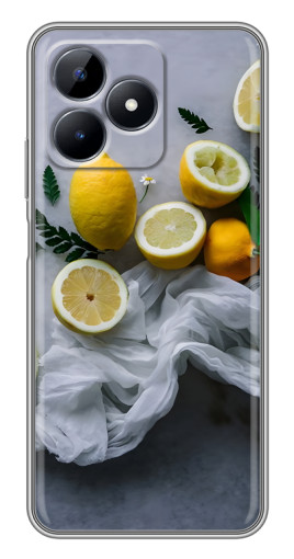 Чехол с принтом "Лимонное настроение" для Realme C51
